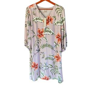 New Chico’s floral print woman’s size 1.5 summer dress relaxed fit